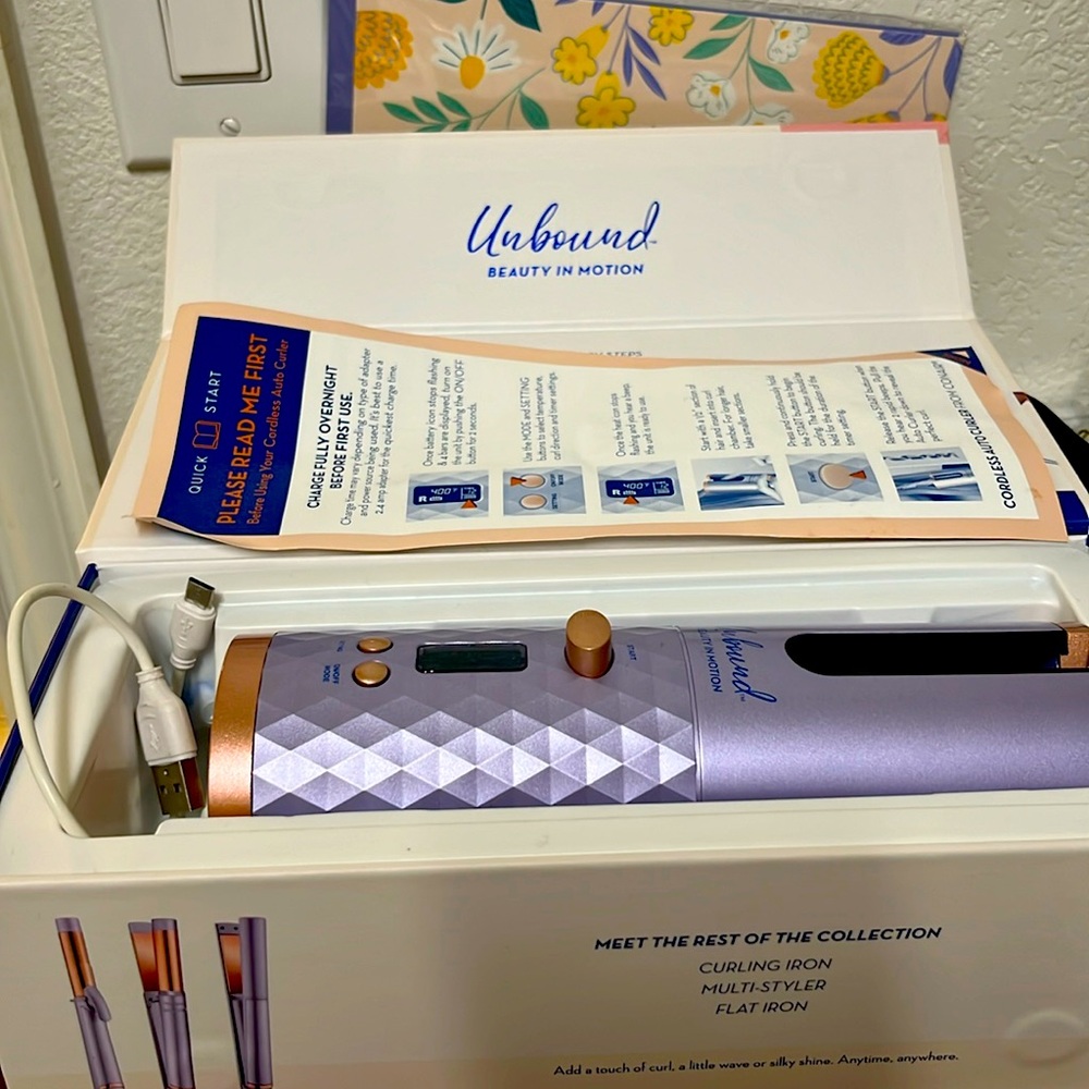 Unbound cordless auto curler
